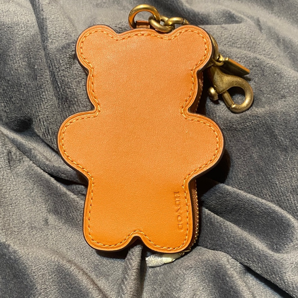 Coach bear bag charm